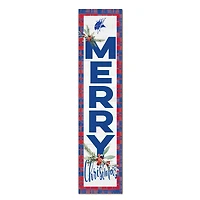 Elizabeth City State University Vikings 12'' x 48'' Outdoor Merry Christmas Leaner