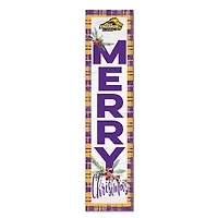 Emerson College Lions 12'' x 48'' Outdoor Merry Christmas Leaner