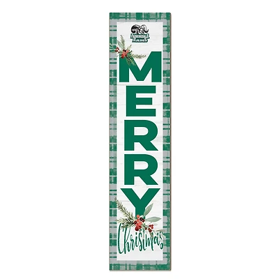 SUNY Farmingdale State Rams 12'' x 48'' Outdoor Merry Christmas Leaner