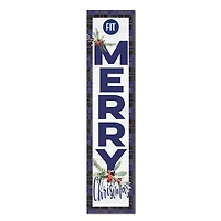 SUNY Fashion Institute of Technology Tigers 12'' x 48'' Outdoor Merry Christmas Leaner