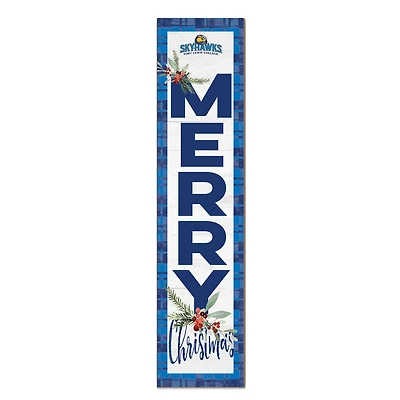 Fort Lewis College Skyhawks 12'' x 48'' Outdoor Merry Christmas Leaner