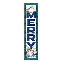 Florida Gulf Coast Eagles 12'' x 48'' Outdoor Merry Christmas Leaner