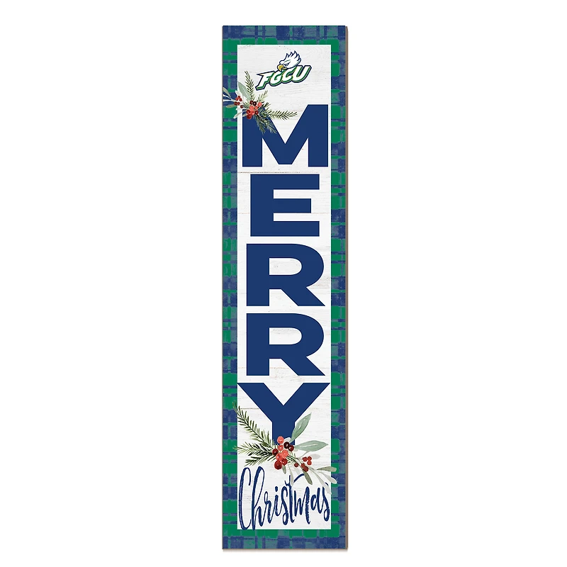 Florida Gulf Coast Eagles 12'' x 48'' Outdoor Merry Christmas Leaner