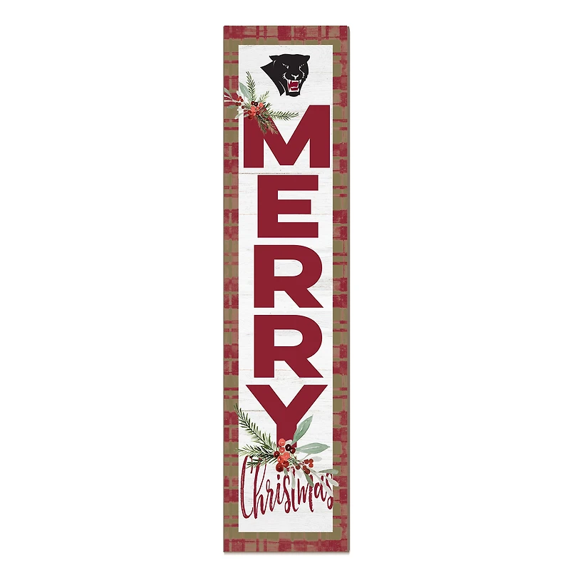 Florida Tech Panthers 12'' x 48'' Outdoor Merry Christmas Leaner