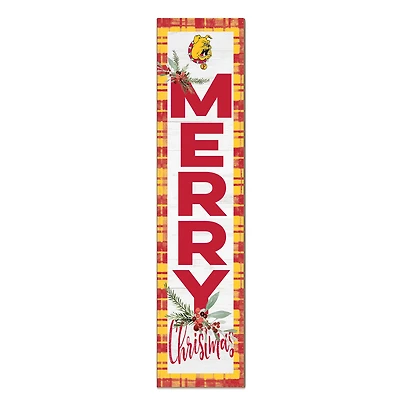 Ferris State Bulldogs 12'' x 48'' Outdoor Merry Christmas Leaner