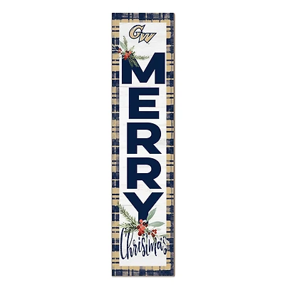 George Washington University 12'' x 48'' Outdoor Merry Christmas Leaner