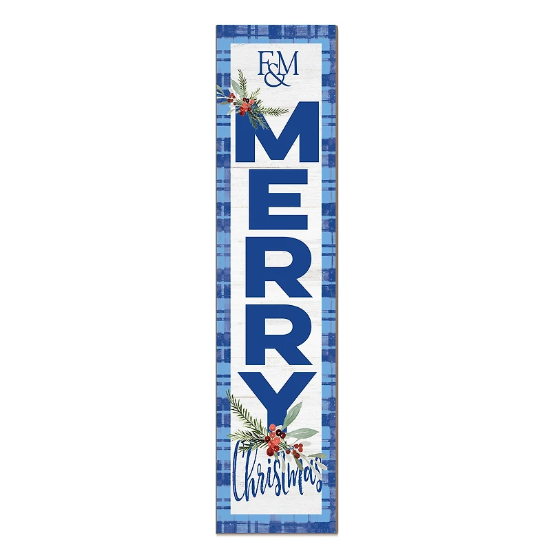 Franklin & Marshall Diplomats 12'' x 48'' Outdoor Merry Christmas Leaner
