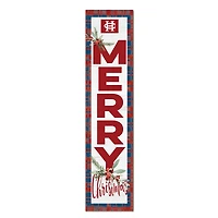 Hanover Panthers 12'' x 48'' Outdoor Merry Christmas Leaner