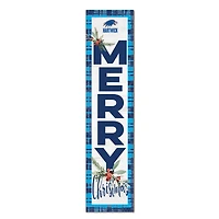 Hartwick College Hawks 12'' x 48'' Outdoor Merry Christmas Leaner