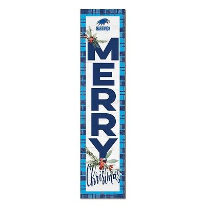 Hartwick College Hawks 12'' x 48'' Outdoor Merry Christmas Leaner