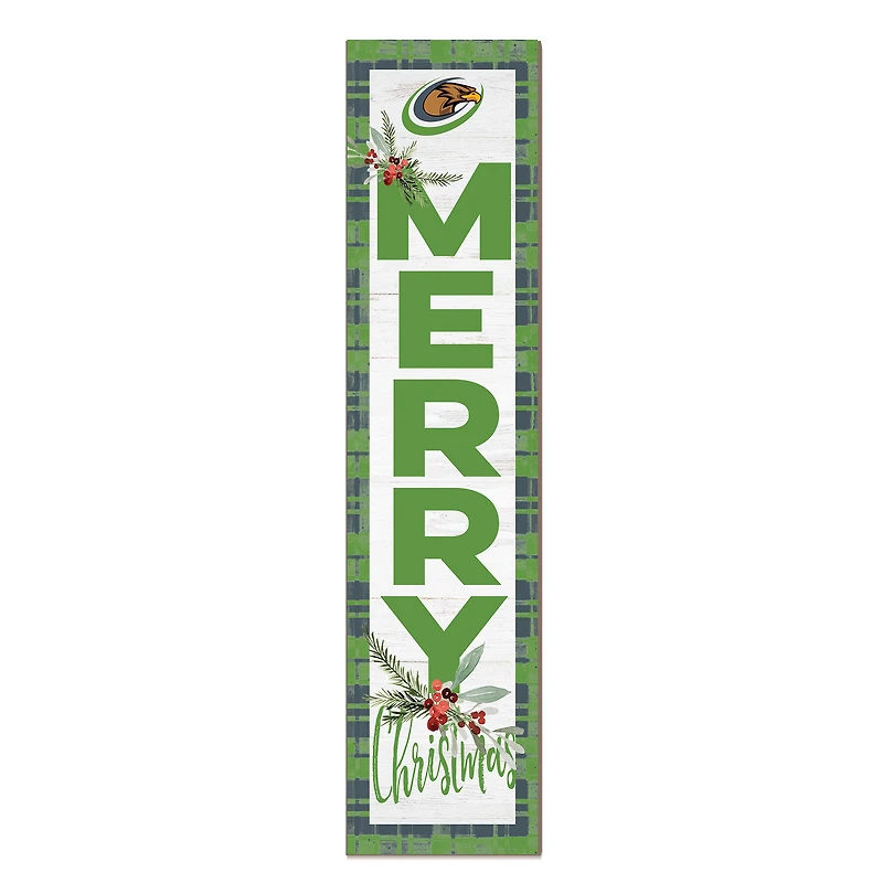 Harry S Truman College Falcons 12'' x 48'' Outdoor Merry Christmas Leaner