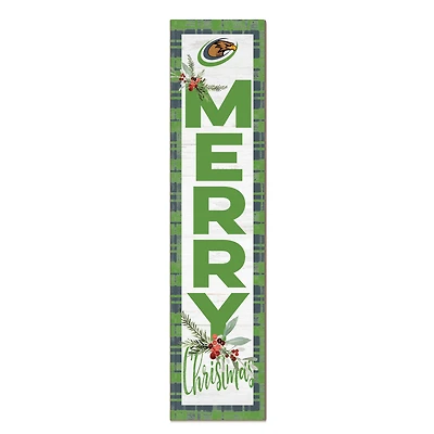 Harry S Truman College Falcons 12'' x 48'' Outdoor Merry Christmas Leaner