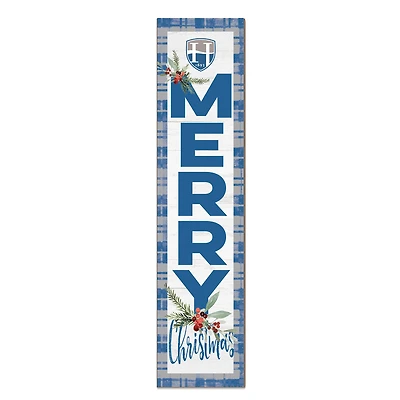 Hood College Blazers 12'' x 48'' Outdoor Merry Christmas Leaner
