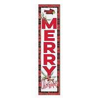 Illinois State Redbirds 12'' x 48'' Outdoor Merry Christmas Leaner