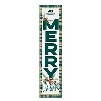 JU Dolphins 12'' x 48'' Outdoor Merry Christmas Leaner
