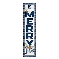 Kean University Cougars 12'' x 48'' Outdoor Merry Christmas Leaner