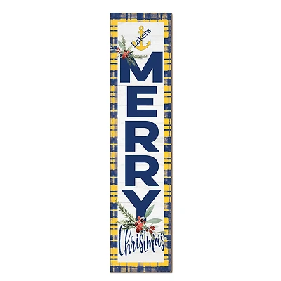 Lake Superior State Lakers 12'' x 48'' Outdoor Merry Christmas Leaner