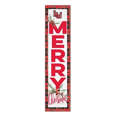 Lamar Cardinals 12'' x 48'' Outdoor Merry Christmas Leaner