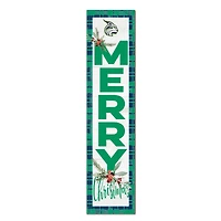 Lesley Lynx 12'' x 48'' Outdoor Merry Christmas Leaner