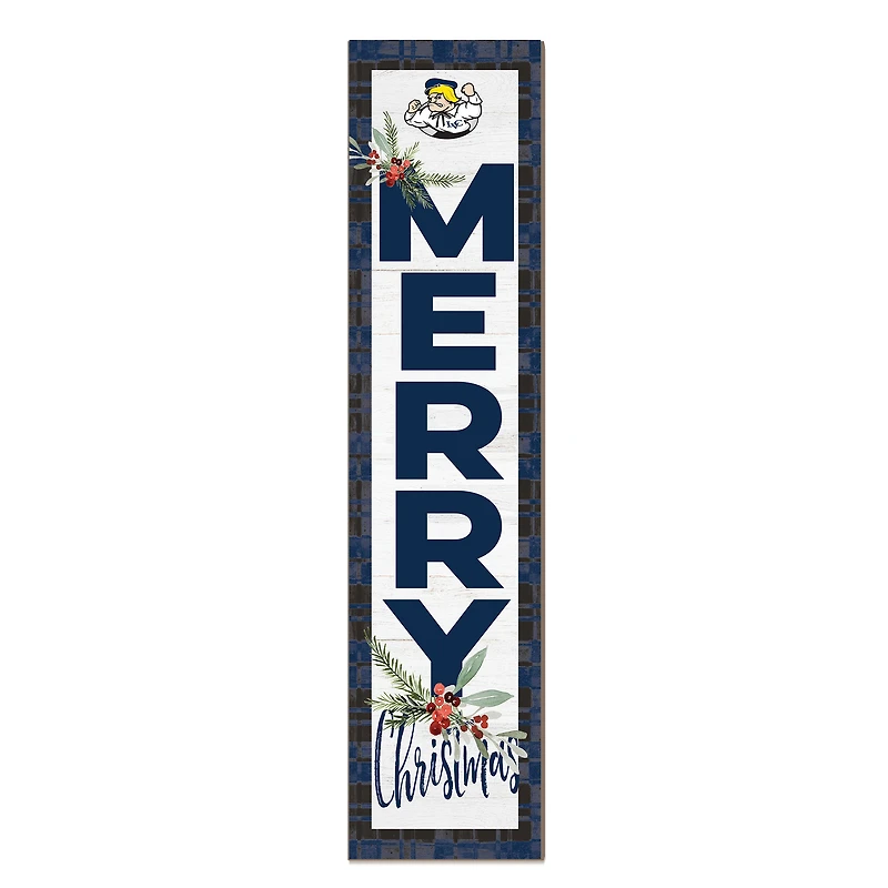 Lebanon Valley College 12'' x 48'' Outdoor Merry Christmas Leaner
