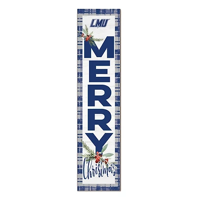 Lincoln Memorial Railsplitters 12'' x 48'' Outdoor Merry Christmas Leaner