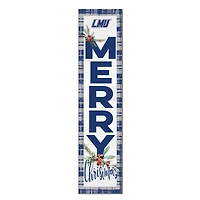 Lincoln Memorial Railsplitters 12'' x 48'' Outdoor Merry Christmas Leaner