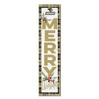 Lindenwood Lions 12'' x 48'' Outdoor Merry Christmas Leaner