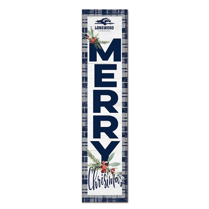 Longwood Lancers 12'' x 48'' Outdoor Merry Christmas Leaner