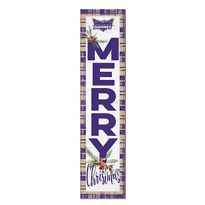 Loras College Duhawks 12'' x 48'' Outdoor Merry Christmas Leaner