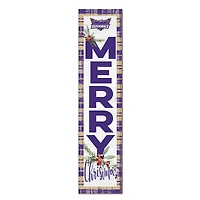 Loras College Duhawks 12'' x 48'' Outdoor Merry Christmas Leaner
