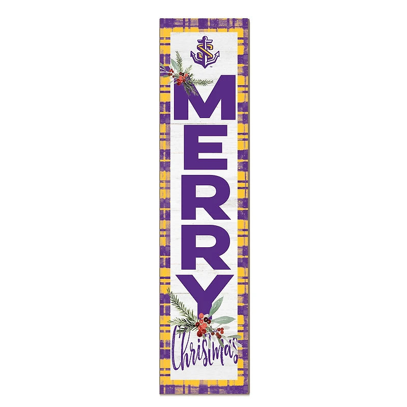 LSU Shreveport Pilots 12'' x 48'' Outdoor Merry Christmas Leaner