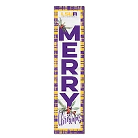 LSUA Generals 12'' x 48'' Outdoor Merry Christmas Leaner