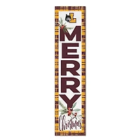 Loyola Chicago Ramblers 12'' x 48'' Outdoor Merry Christmas Leaner