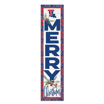 Louisiana Tech Bulldogs 12'' x 48'' Outdoor Merry Christmas Leaner