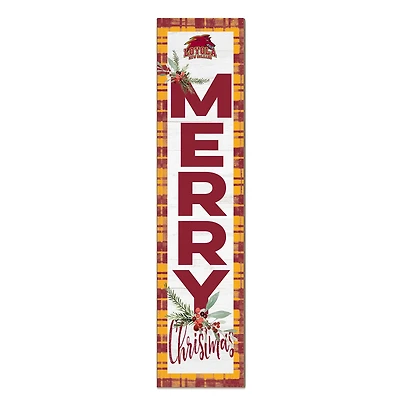 Loyola New Orleans Wolf Pack 12'' x 48'' Outdoor Merry Christmas Leaner