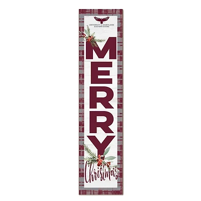 Maryland Eastern Shore Hawks 12'' x 48'' Outdoor Merry Christmas Leaner