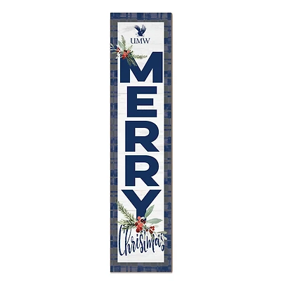 University of Mary Washington Eagles 12'' x 48'' Outdoor Merry Christmas Leaner