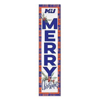 Marymount Saints 12'' x 48'' Outdoor Merry Christmas Leaner