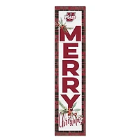 UMass Minutemen 12'' x 48'' Outdoor Merry Christmas Leaner