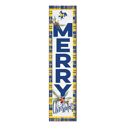 McNeese State Cowboys 12'' x 48'' Outdoor Merry Christmas Leaner