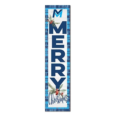Mid Michigan College 12'' x 48'' Outdoor Merry Christmas Leaner