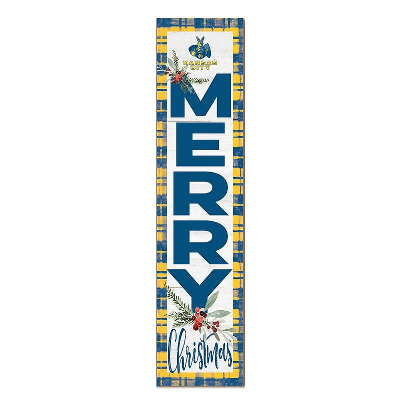 UMKC Kangaroos 12'' x 48'' Outdoor Merry Christmas Leaner
