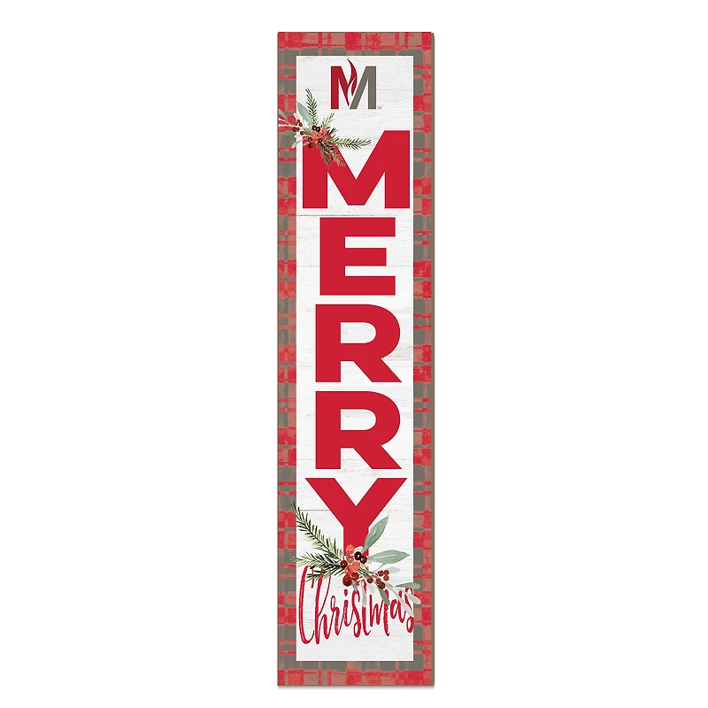 Minnesota State Moorhead Dragons 12'' x 48'' Outdoor Merry Christmas Leaner