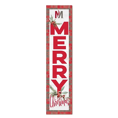 Minnesota State Moorhead Dragons 12'' x 48'' Outdoor Merry Christmas Leaner