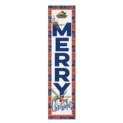 Morgan State Bears 12'' x 48'' Outdoor Merry Christmas Leaner
