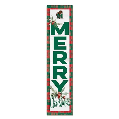 Minot State Beavers 12'' x 48'' Outdoor Merry Christmas Leaner