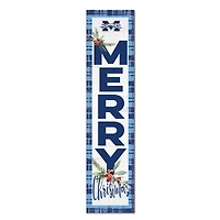 Moravian Greyhounds 12'' x 48'' Outdoor Merry Christmas Leaner