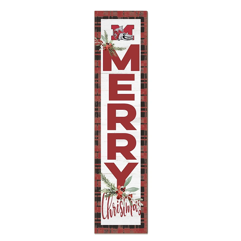 Muskingum Muskies 12'' x 48'' Outdoor Merry Christmas Leaner