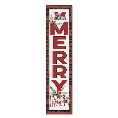 Muskingum Muskies 12'' x 48'' Outdoor Merry Christmas Leaner
