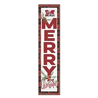 Muskingum Muskies 12'' x 48'' Outdoor Merry Christmas Leaner